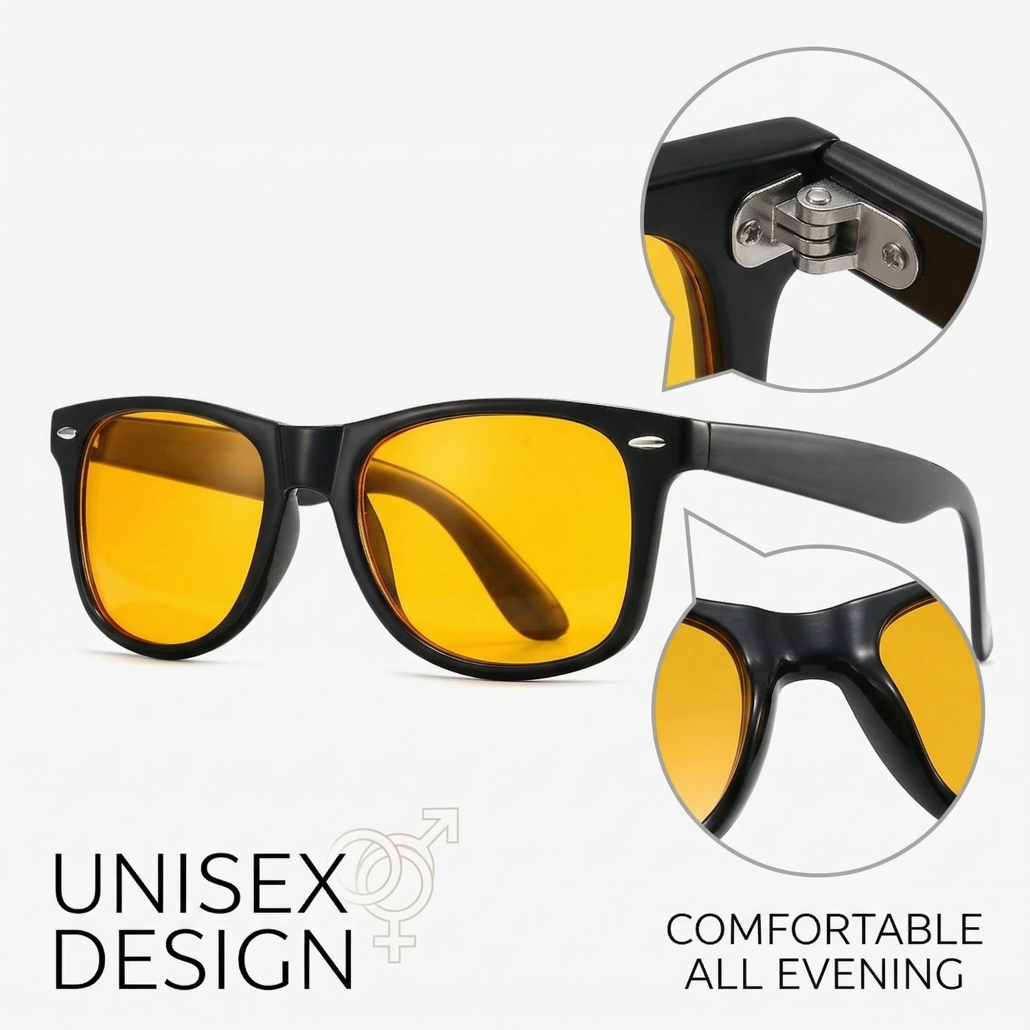 Blaulichtblockierende Schlaf- und Autofahrbrille